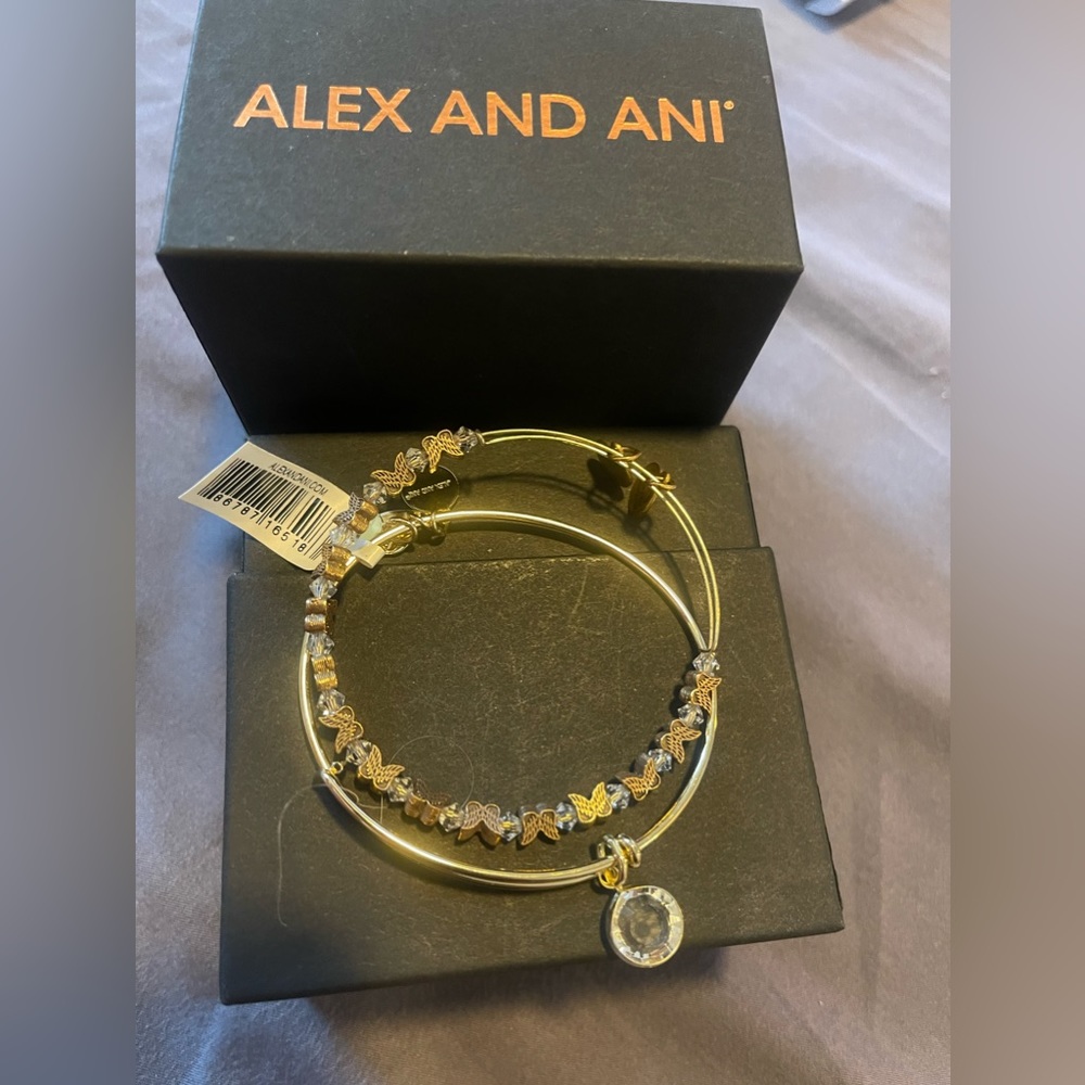 Silver and gold bracelet